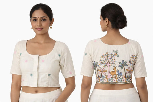 Khadi Cotton Readymade Blouse