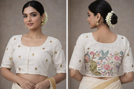 Khadi Cotton Readymade Blouse