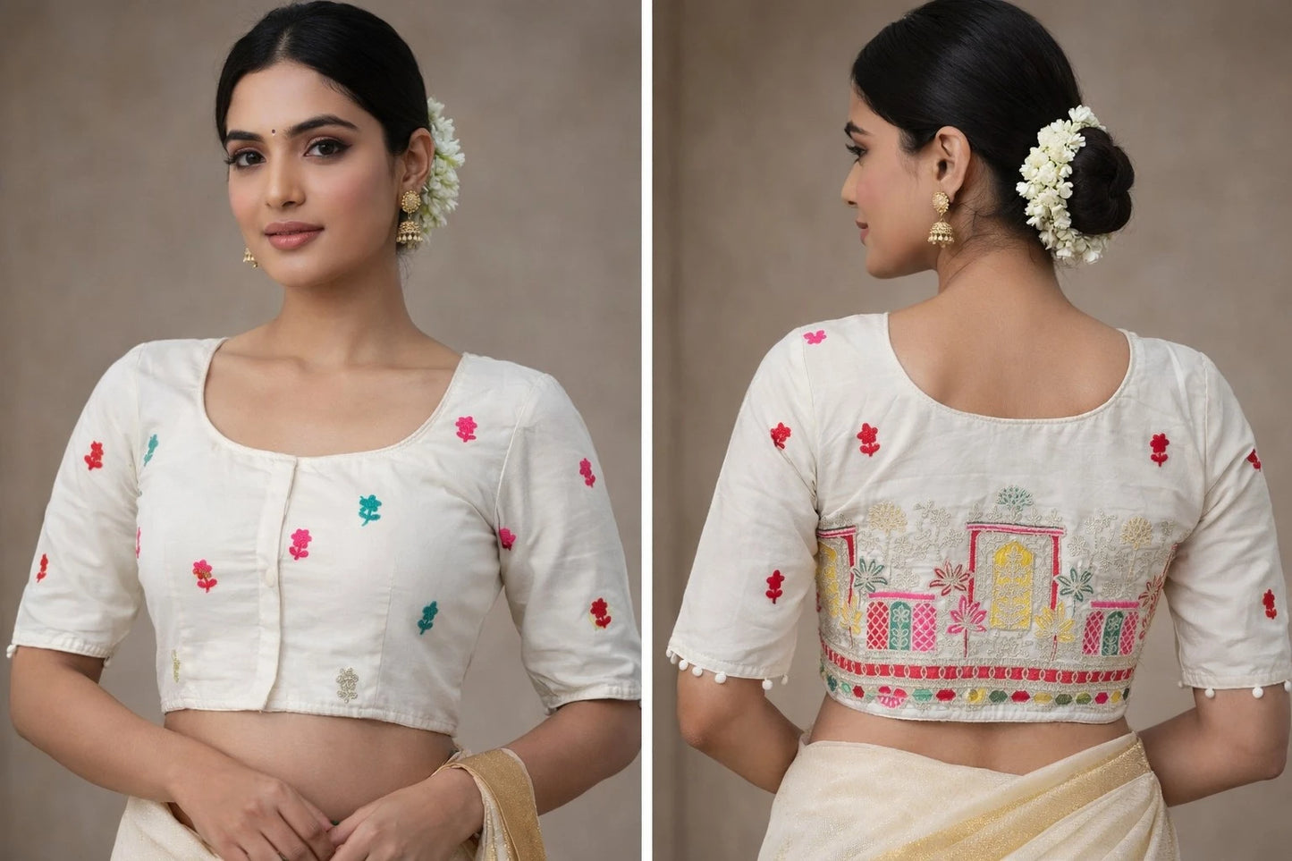 Khadi Cotton Readymade Blouse