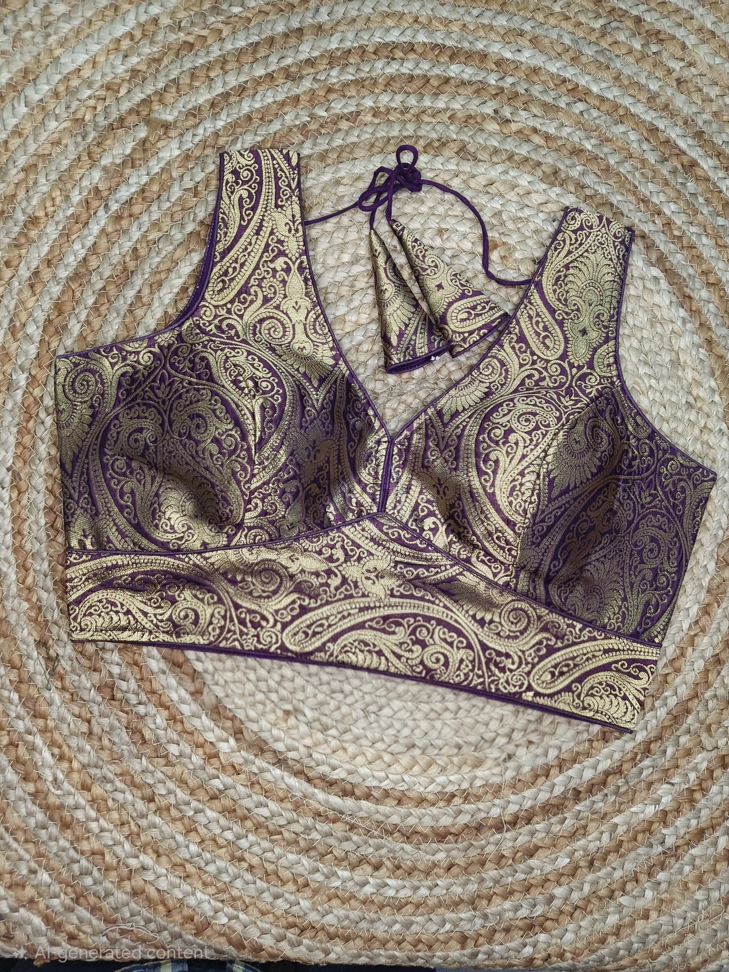 Banarasi Pattern Traditional Readymade Blouse