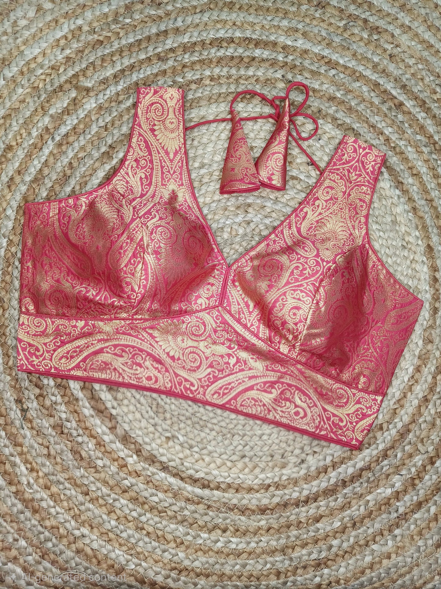 Banarasi Pattern Traditional Readymade Blouse