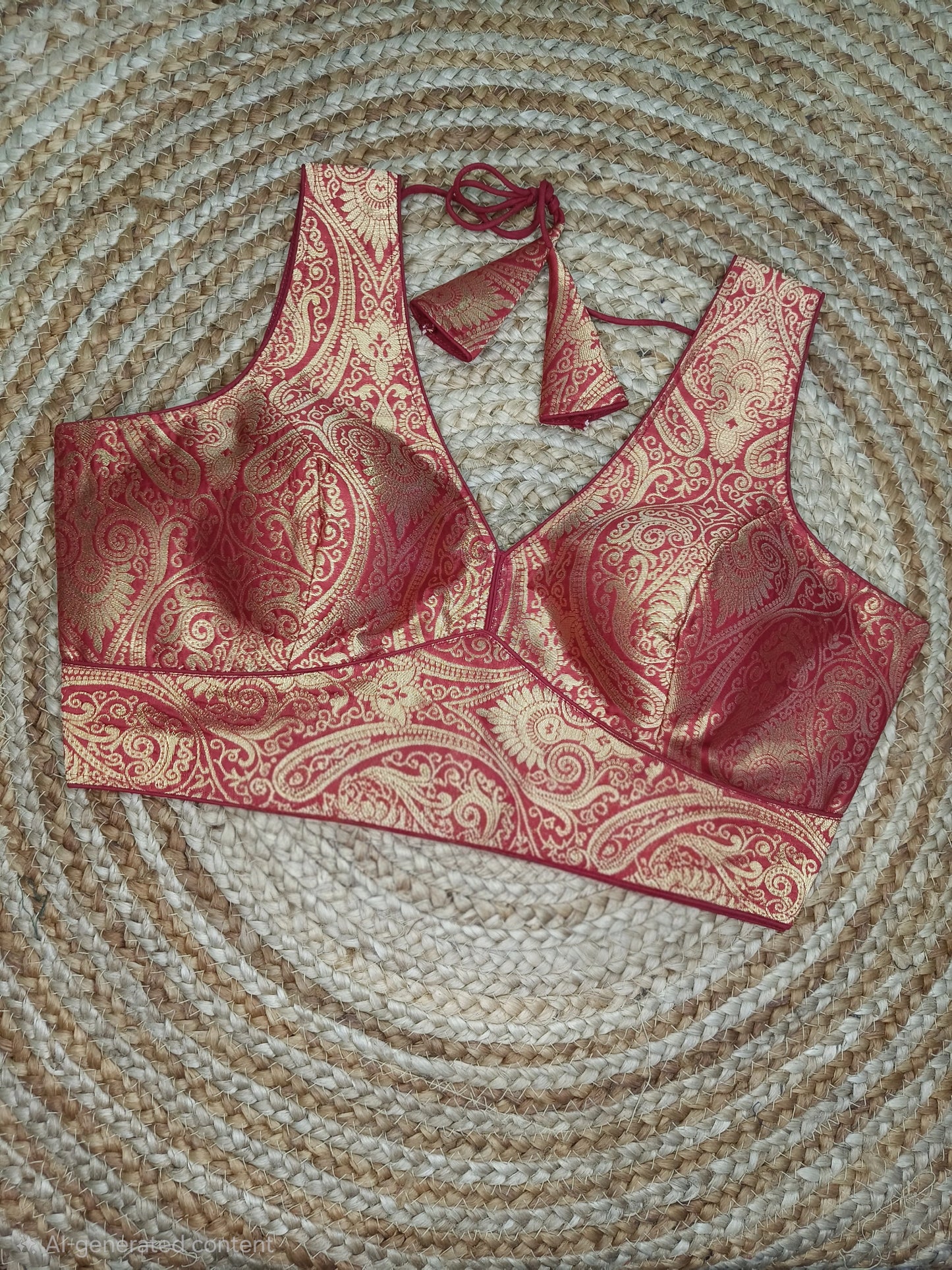 Banarasi Pattern Traditional Readymade Blouse