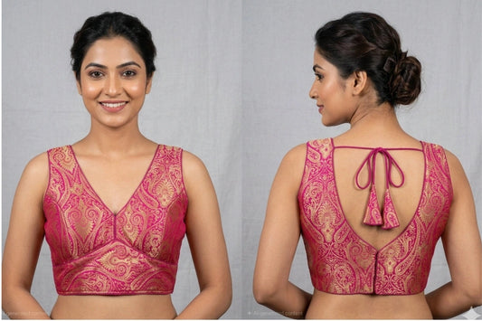 Banarasi Pattern Traditional Readymade Blouse