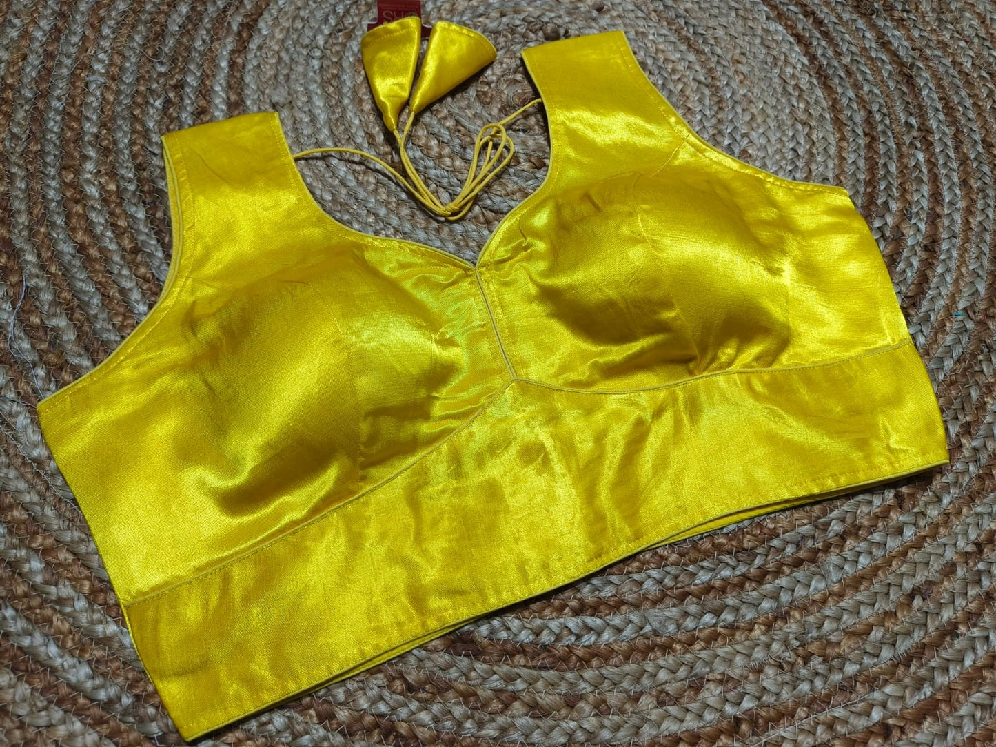 Plus Size Plain Gajji Silk Readymade Blouse