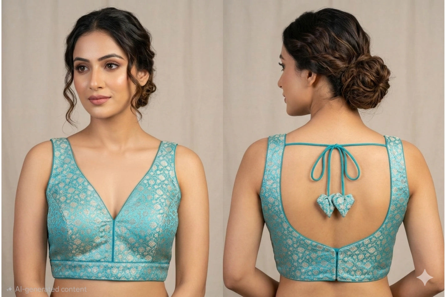 Banarasi Silk Pastel Color Readymade Blouse