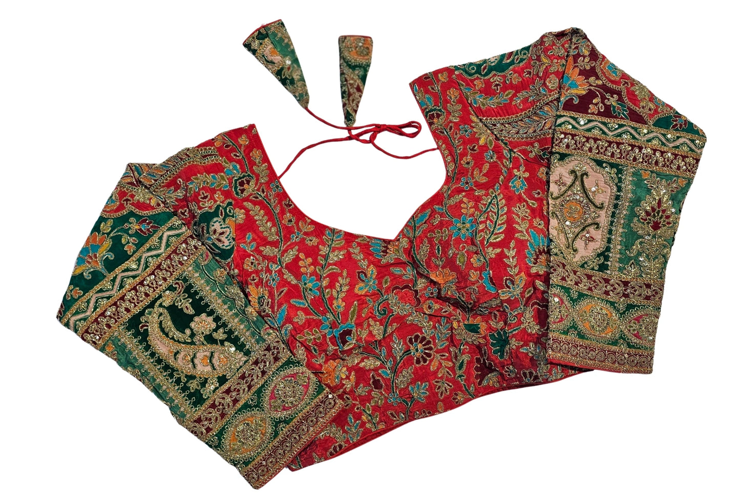 Heavy Thread Work Full Sleeves Readymade Blouse