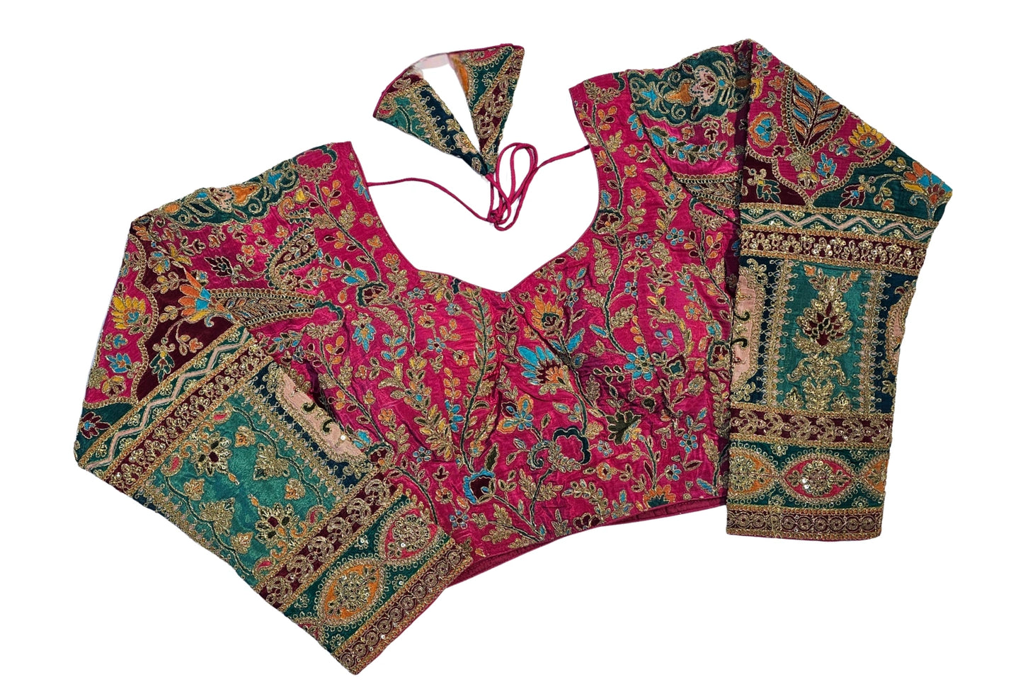 Heavy Thread Work Full Sleeves Readymade Blouse
