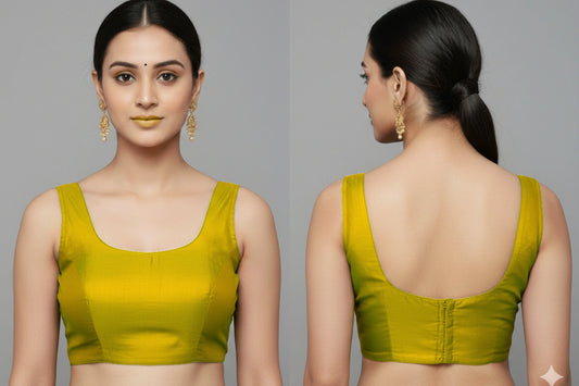 Plain Sleeveless Readymade Blouse